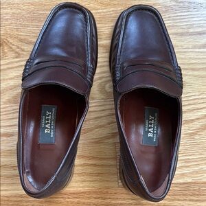 Bally Leather Moccasin-Style Loafers